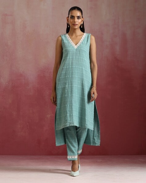 Women Lace Kurta Set Price in India