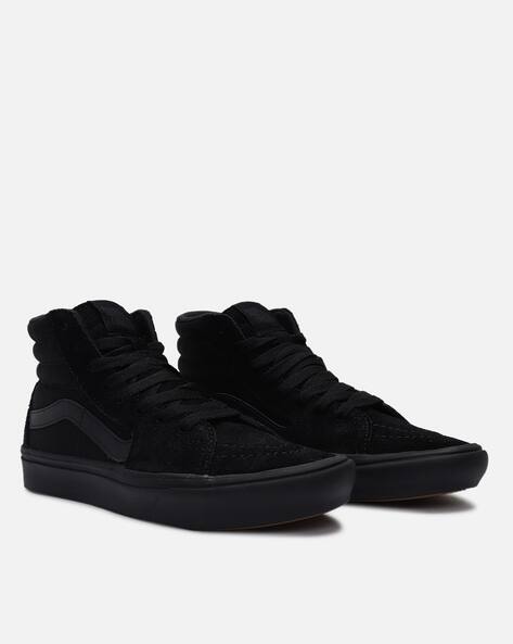 high top vans black mens