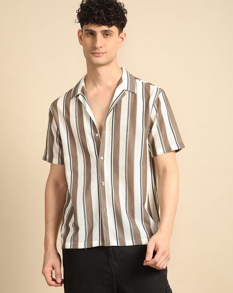 Men Striped Regular Fit Shirt