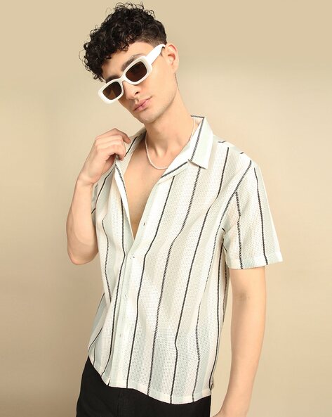 Men Striped Regular Fit Shirt