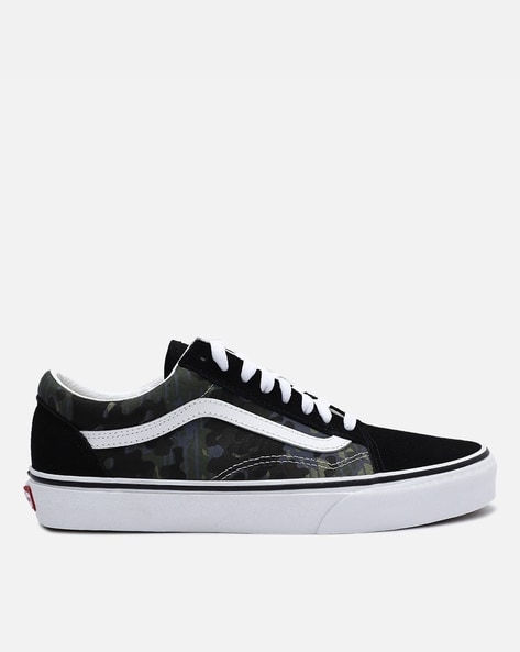 Lace up black vans deals