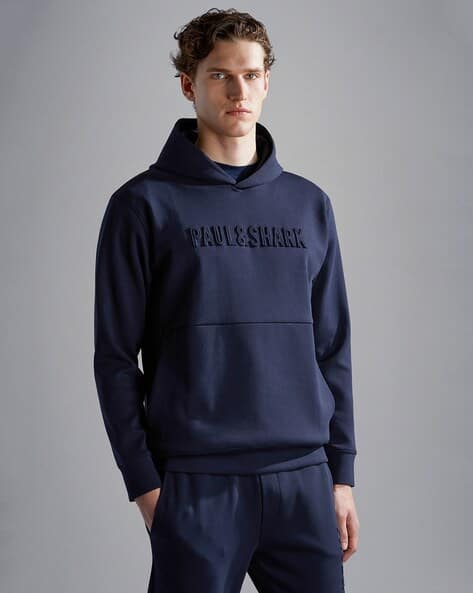 Buy PAUL SHARK Lightweight Regular Fit Hooded Sweatshirt Navy