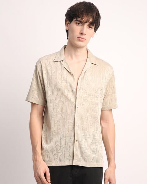 Voroxy X AG Men Geometric Print Regular Fit Shirt