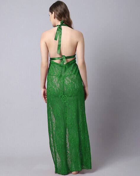 Buy Green Nightshirts&Nighties for Women by FASHION COMFORTZ 