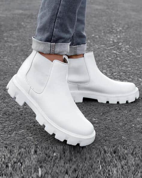 Buy White Boots for Men by BXXY Online
