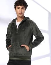 Buy MAX URB_N Men Sleeveless Hoodie Online | Ajio.com