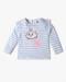 MARIE FS STRIPES W PLACEME, WHITE, 6-12M