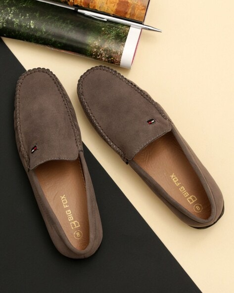 Round-Toe Slip-On Loafers