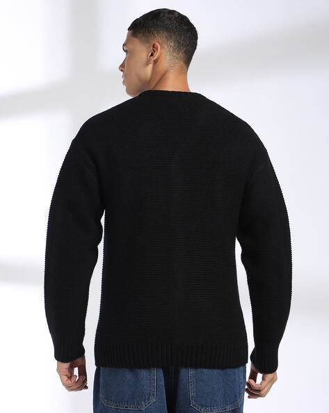 Buy DNMX Men Knitted Regular Fit Crew- Online | Ajio.com