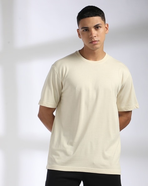 Men Boxy Fit Crew-Neck T-Shirt