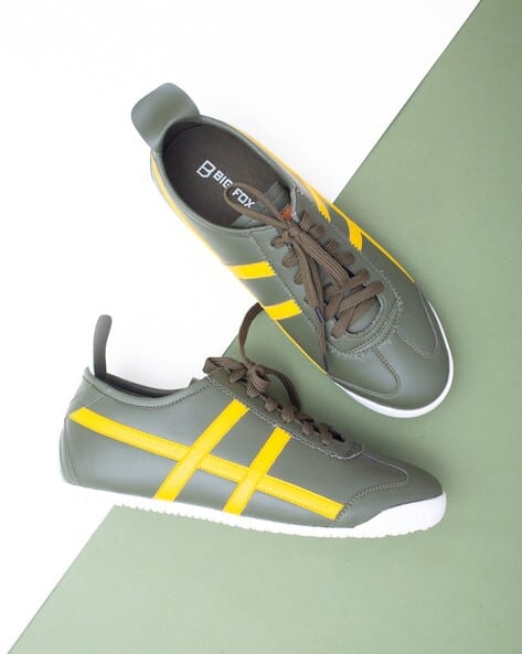 BIG FOX Men Panelled Lace-Up Shoes
