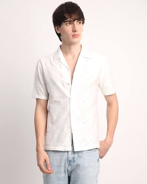 Voroxy X AG Men Regular Fit Shirt with Cuban Collar