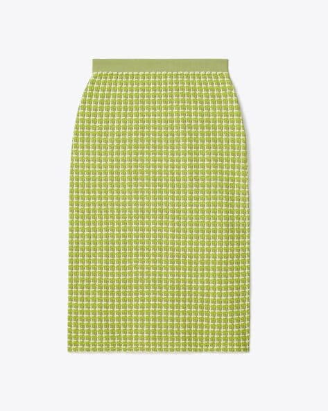 スカート送料&関税込み★Tory Burch★★JACQUARD SWEATER SKIRT Buy Tory Burch Patterned Jacquard Sweater Skirt | Mint Green