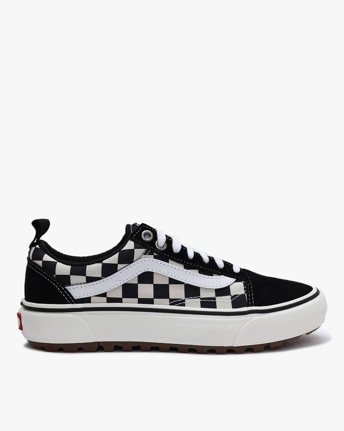Old Skool Women's White Checkered Vans Vans Knu Skool Vans