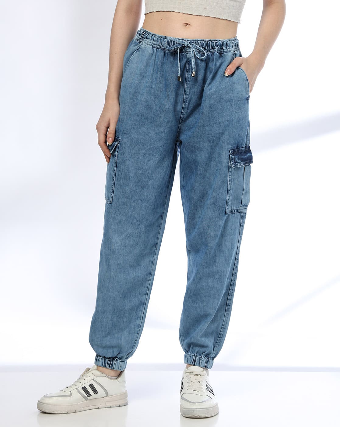 Buy Blue Jeans Jeggings for Women by DNMX Online