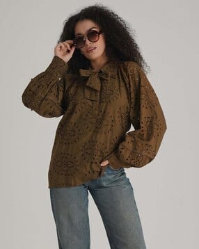 mia magell Women  Embroidery Top-picture-48