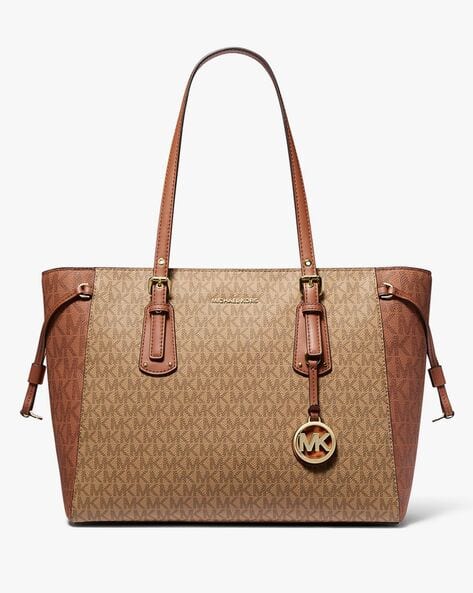 michael kors voyager medium logo tote