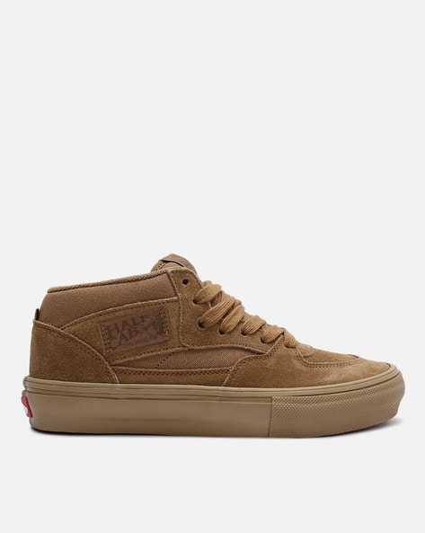 Vans Sk8 Hi Aged Leather Brown Buy Brown Sneakers For Men By Vans