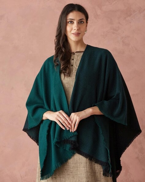 Women Woven Wrap with Fringes Price in India