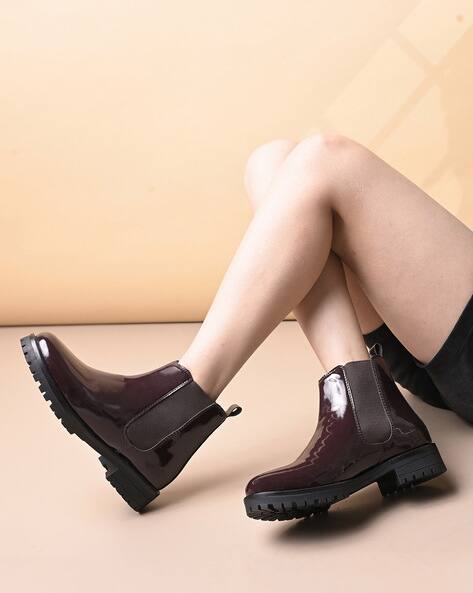 PAROSH Women Boots D060121RESHOE029 Brown Buy Brown Boots