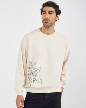 styli Men Floral Boxy Fit Sweatshirt with Round Neck-picture-28