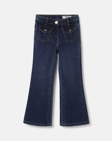 Blue Giraffe Women Washed Bootcut Jeans