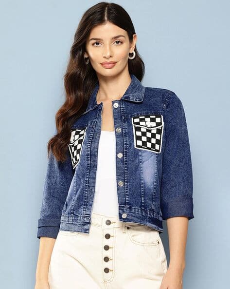 Women Button-Front Regular Fit Jacket