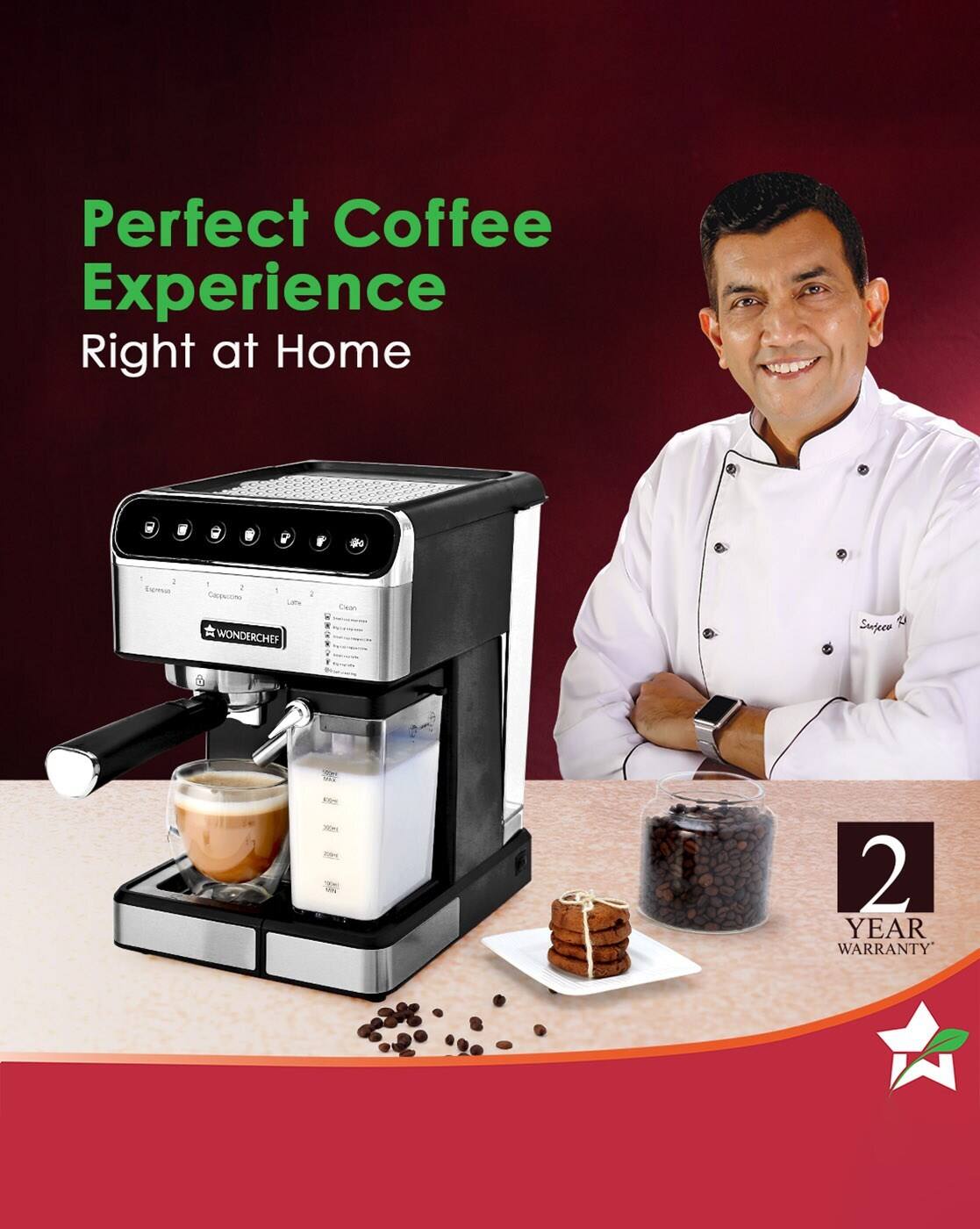 Pronto Coffee Wonderchef Cappuccino Maker Wonderchef Glass Filter