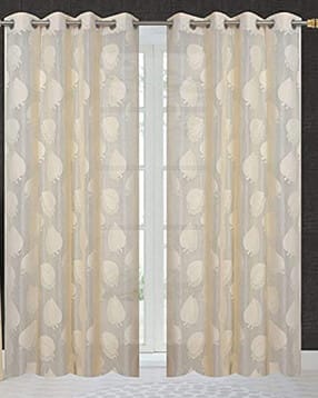 jars collections Set of 2 Leaf Pattern Blackout Window Curtains-picture-39