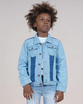 Buy Aqua Jackets & Coats for Boys by Kiddopanti Online | Ajio.com