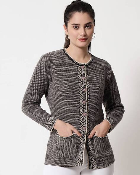 Tab91 Women Cardigan with Button Closure