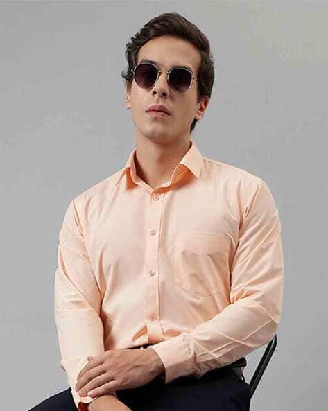 Buy Peach Shirts for Men by ENGLISH NAVY Online
