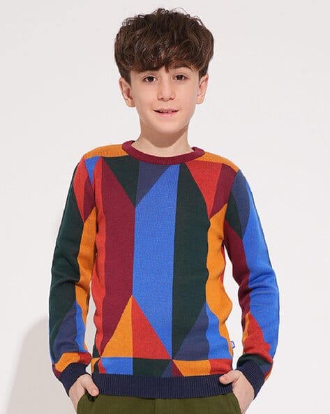 Boys Colour-Block Sweater