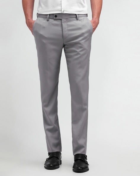 Arrow Men Tapered Fit Flat-Front Trousers