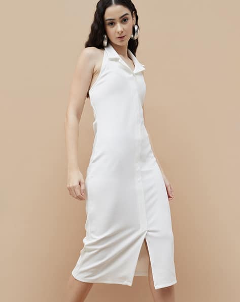 Woman Sleeve Less Dress