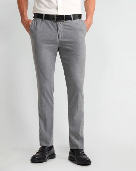 Arrow Men Tapered Fit Flat-Front Trousers