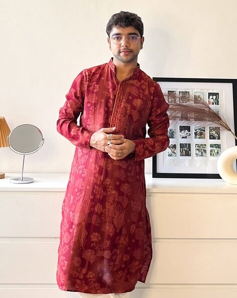 Kisah Men Self-design Long Kurta