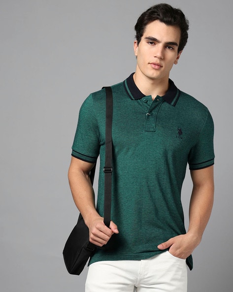 Men Slim Fit Polo T-Shirt