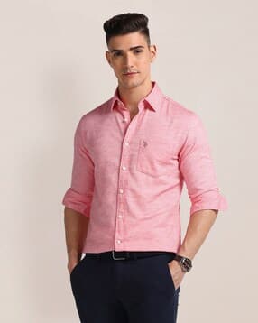 u.s. polo assn. Men Tailored Fit Shirt with Patch Pocket-picture-41