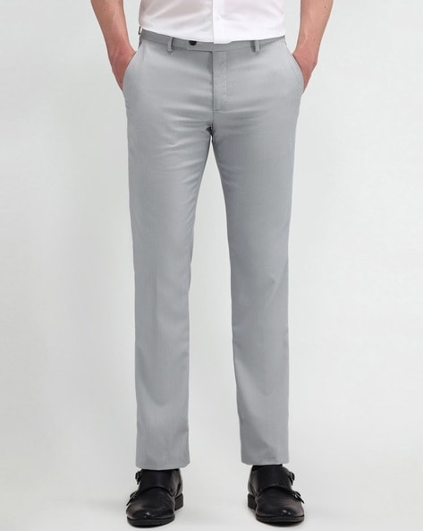 Arrow Men Tapered Fit Flat-Front Trousers