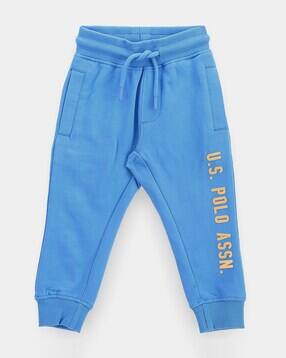 u.s. polo assn. Boys Brand Print Cotton Joggers with Insert Pockets-picture-33