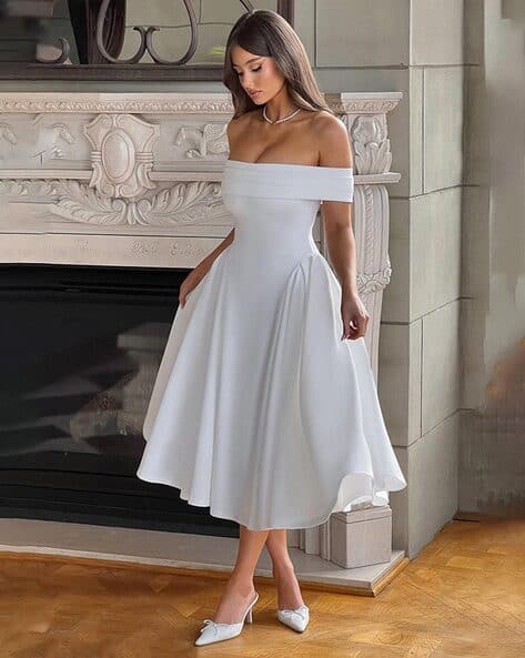 women off white dresses Petal & Pup Women's Charmed Asymmetric Dress - If youre shopping for summer or spring styles Qolati White Dresses Women Elegant