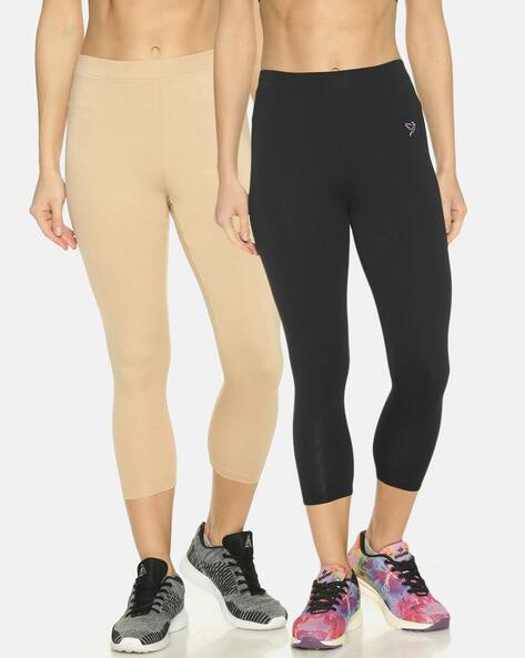 Buy Black Leggings for Women by Twin Birds Online | Ajio.com