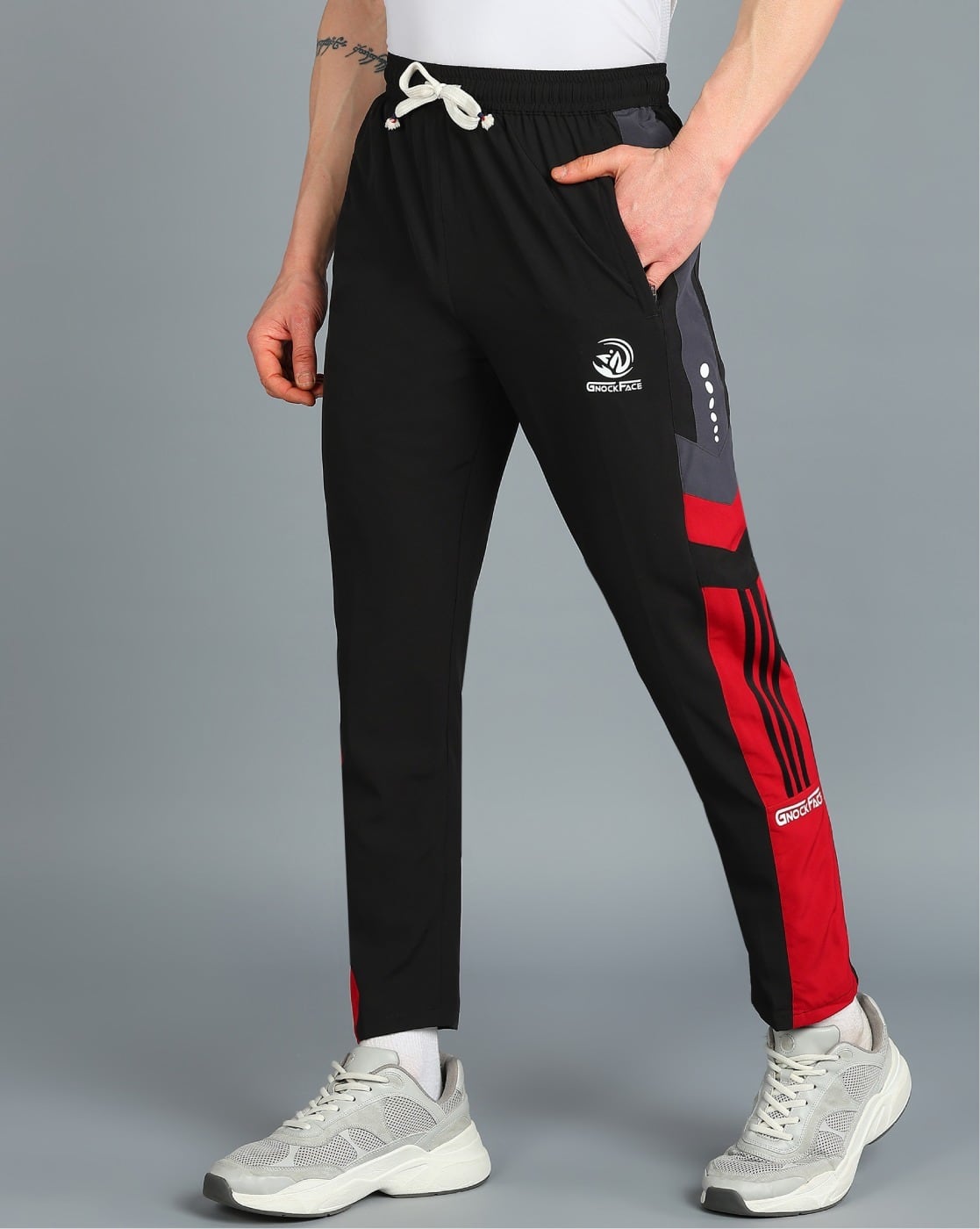 Buy Black Track Pants for Men by Gnockface Online | Ajio.com