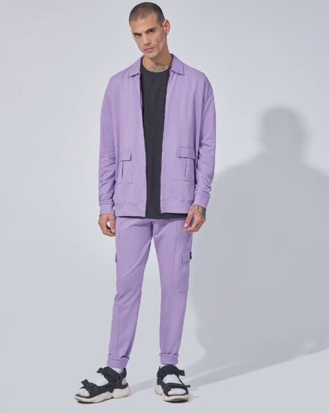 MANIAC Men Oversized Track Jacket & Tackpants Set