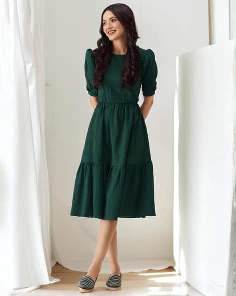 Buy WOMENSTER Woman Fit and Flare Dress Online | Ajio.com
