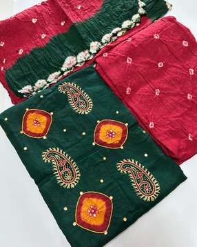 Embroidered 3-Piece Unstitched Dress Material-image-45