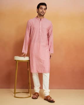 fabindia Men Striped Relaxed Fit Kurta-picture-31
