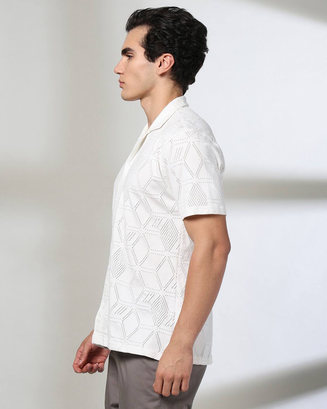 NVRFRGT STRATUM PATTERN SHIRT