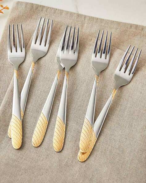 Set of Stainless Steel Dinner Forks